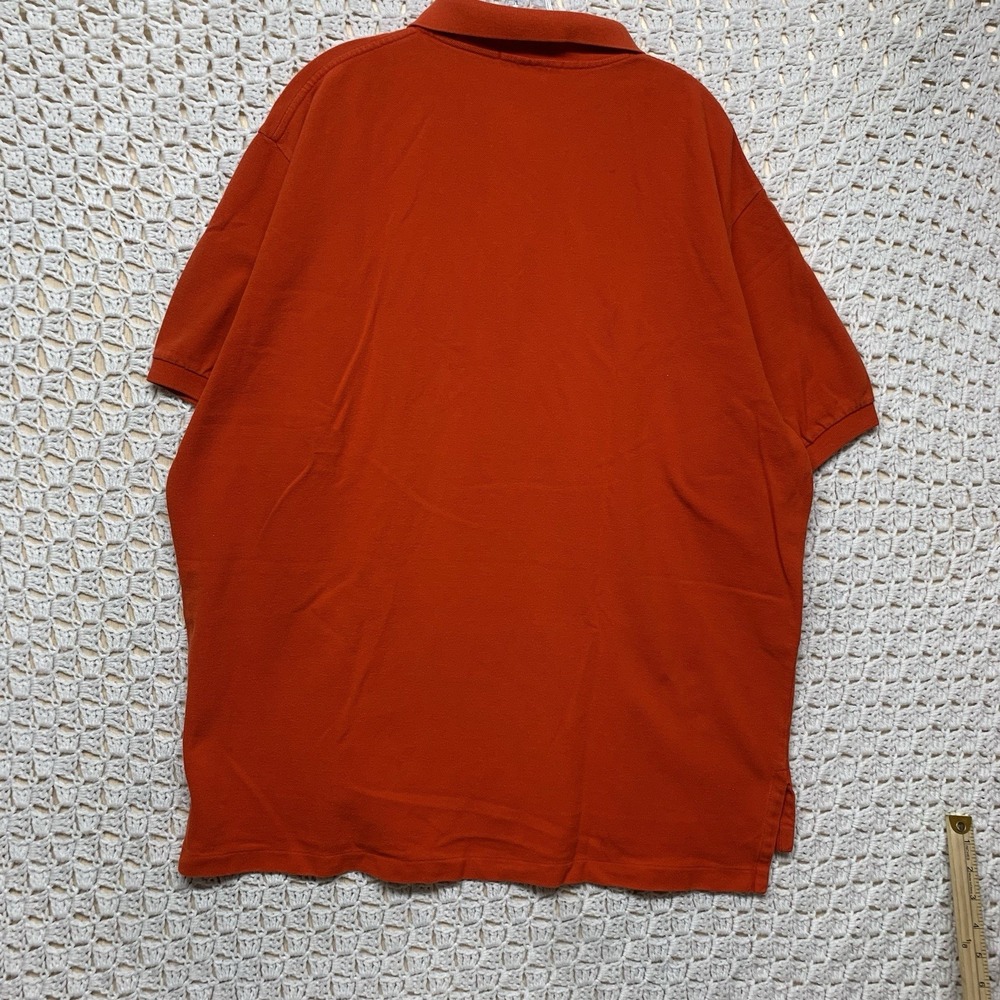 Vtg Polo Ralph Lauren Polo Shirt Mens 2XL Red Short Sleeve Black Pony Cotton - Picture 4 of 8